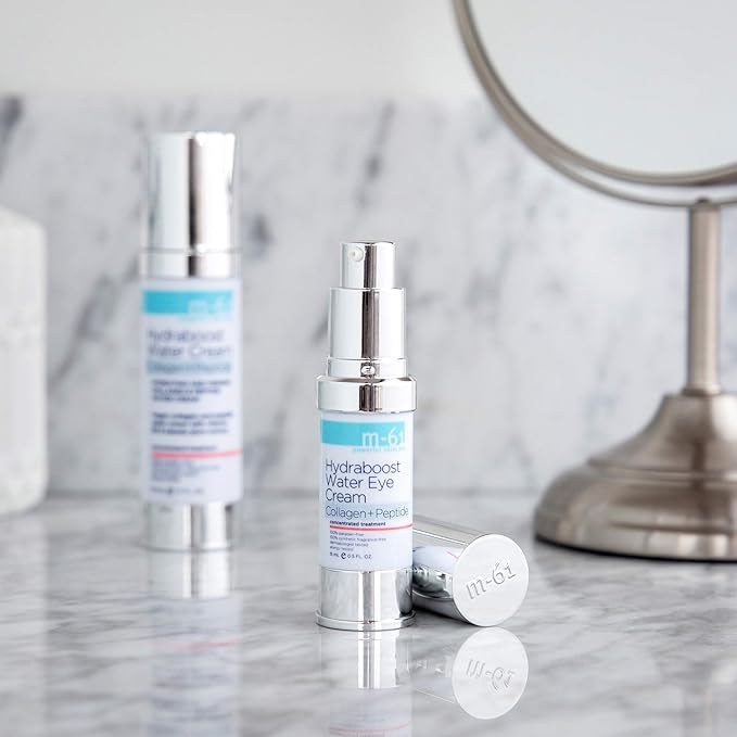 M-61 Hydraboost Collagen+Peptide Water Eye Cream - Age-defying vegan collagen and peptide water eye cream with vitamin B5 & baobab pulp extract.-Velvo Beauty
