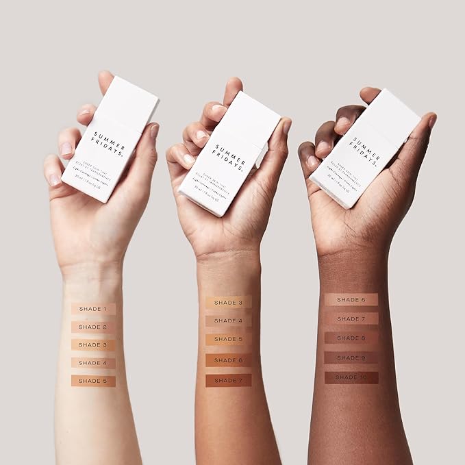 Summer Fridays Sheer Skin Tint - Skin Tint with Hyaluronic Acid - Helps Diminish Uneven Skin Tone - Sheer to Light Coverage - Shade 1 - Fair with Neutral Peach Undertones (1 Fl Oz)-Velvo Beauty