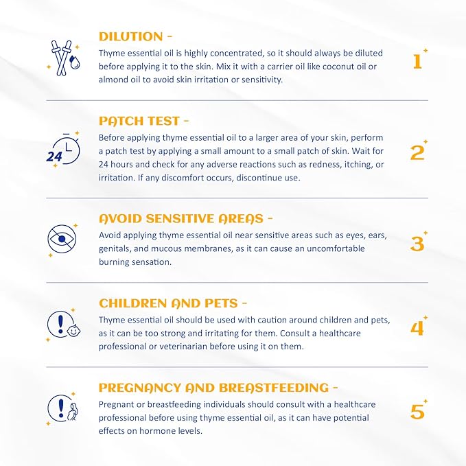 HIQILI 3.38 Fl Oz Thyme Essential Oil, 100% Pure Undiluted for Hair, Skin, Diffuser, Aromatherapy, Includes 10ML Travel Bottle - 100ML-Velvo Beauty