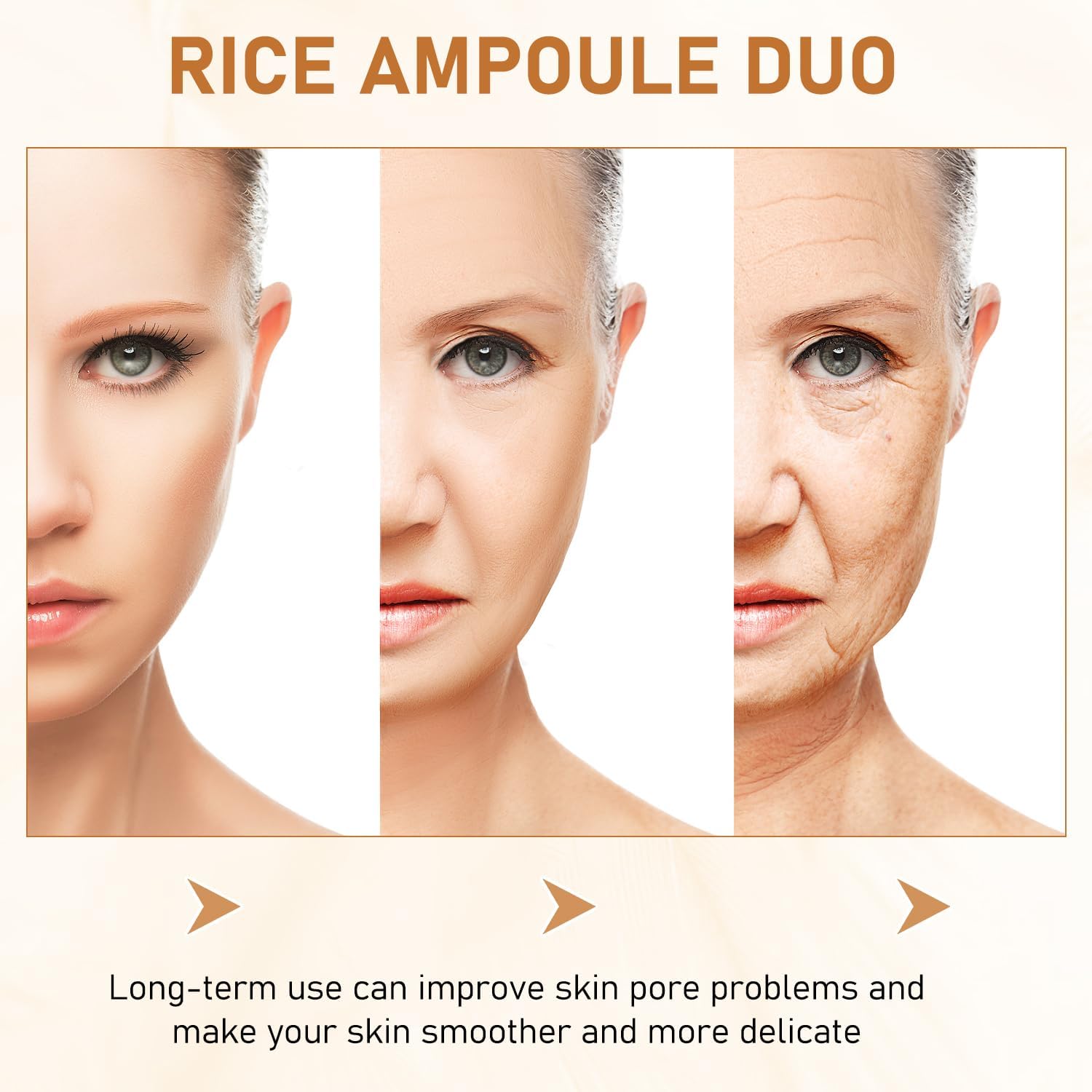 Rice Exfoliant Ampoule Duo, Black and White Face Peeling Solution, Moisturizing Pore Minimizer, 2-Pack, 100ml-Velvo Beauty