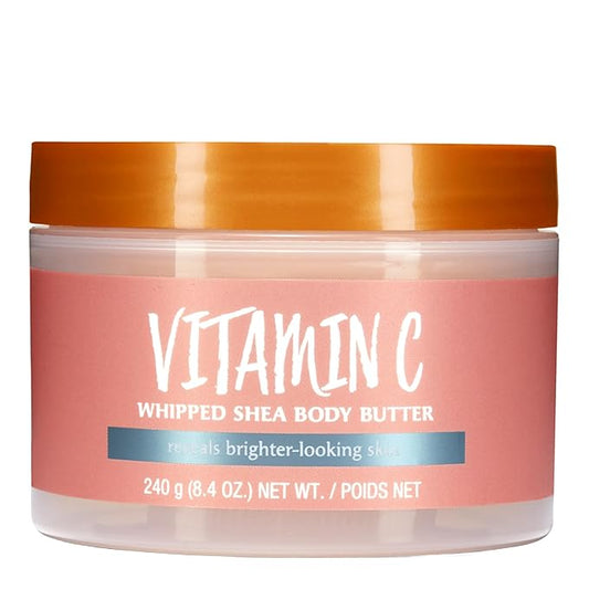 Tree Hut Vitamin C Whipped Shea Body Butter, 8.4oz, Lightweight, Long-lasting, Hydrating Moisturizer with Natural Shea Butter for Nourishing Essential Body Care-Velvo Beauty