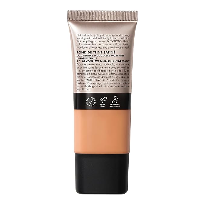 e.l.f. Soft Glam Foundation, Medium Coverage, Long-Lasting & Buildable Foundation For A Smooth, Satin Finish, Vegan & Cruelty-Free, 35 Medium Cool-Velvo Beauty