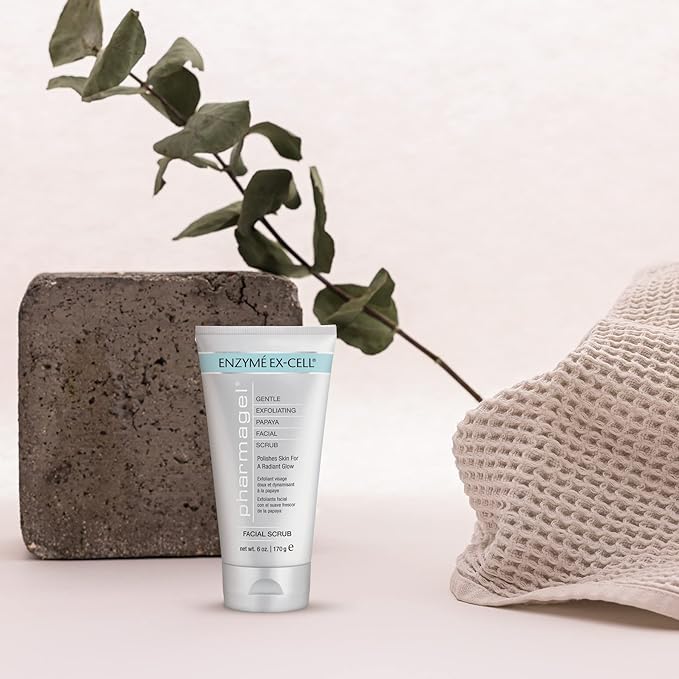 Pharmagel Enzyme Ex‑Cell™ | Gentle Papaya + Walnut Shell Facial Scrub – 6 oz | For Sensitive Skin & All Skin Types-Velvo Beauty