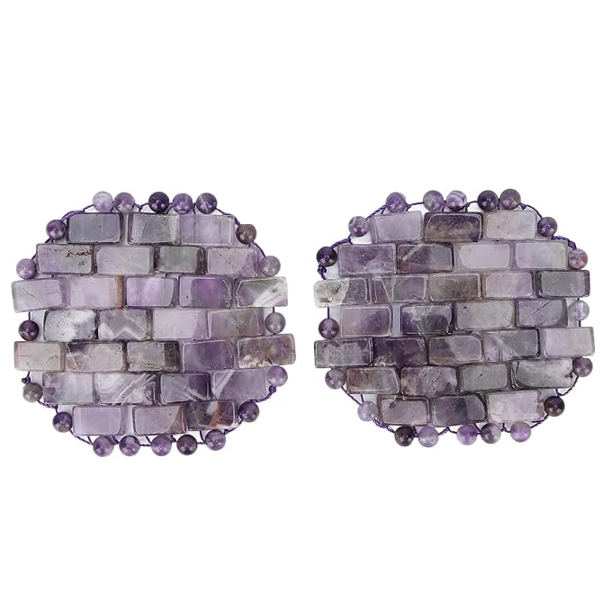 Jade Eye Mask, Amethyst Eye Pack Wrinkles Swelling Elimination Dark Circles Fading Jadestone Eye Massager Eye Pad Eye Shape Eye Covers for Men Women Soothing Eye Patch Reducing Facial Edema Stone-Velvo Beauty