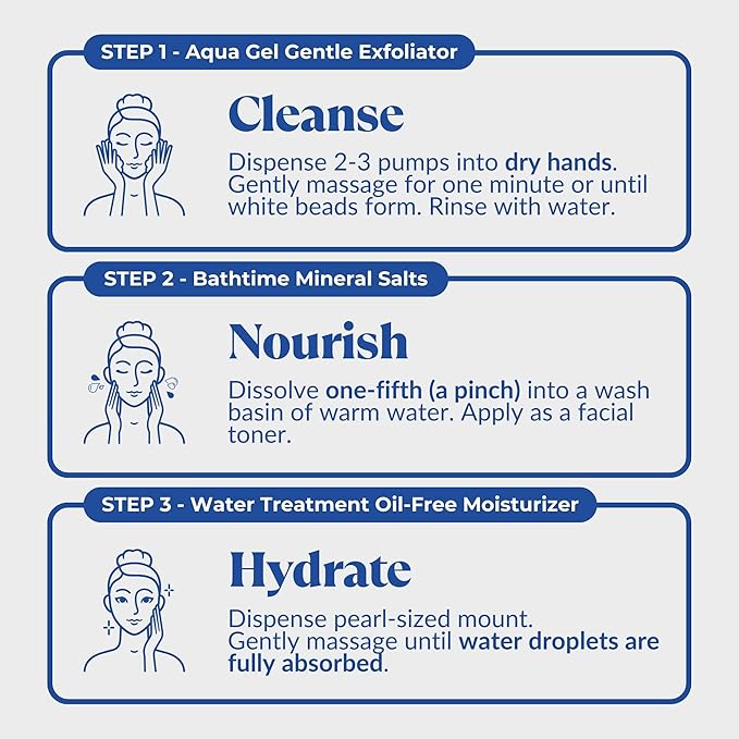 Cure by Toyo | The Beauty 3-Step Skincare Kit | Gentle Exfoliating Gel, Himalayan Salts & Moisturizing Cream | All Skin Types | Anti-Aging-Velvo Beauty