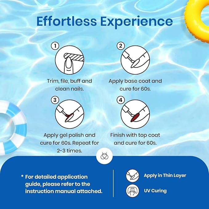 Beetles Gel Nail Polish Set, 6 Colors Bright Rainbow Nail Art Orange Blue Pink Green Neon Gel Polish Kit Soak Off UV Gel DIY Nail Art for Women Pool Party Holiday Manicure-Velvo Beauty