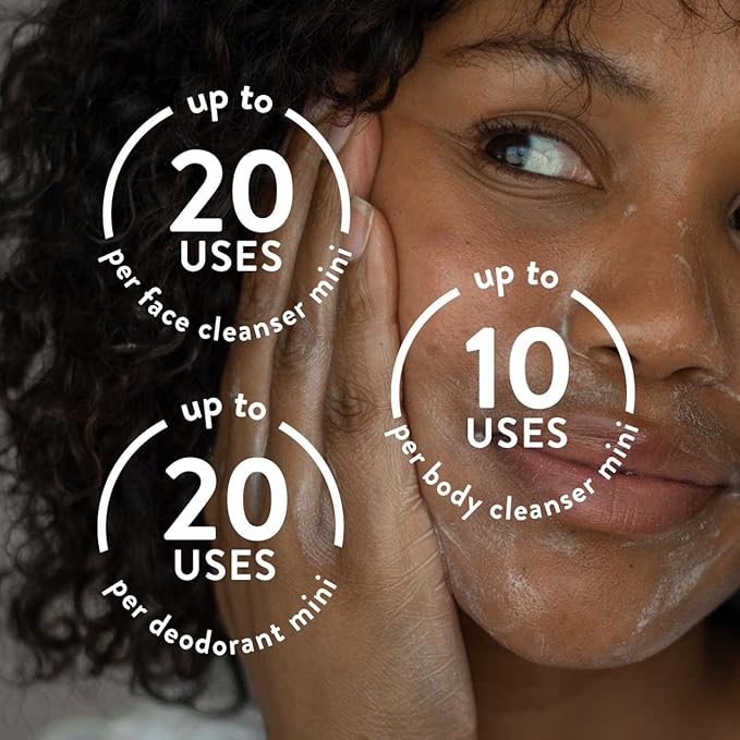 Ethique Unscented Gift Set- Face Cleanser, Body Cleanser & Deodorant, Gifts for women - Plastic-Free, Vegan, Cruelty-Free, Eco-Friendly, 3 Travel Bars, 1.59 oz (Pack of 1)-Velvo Beauty