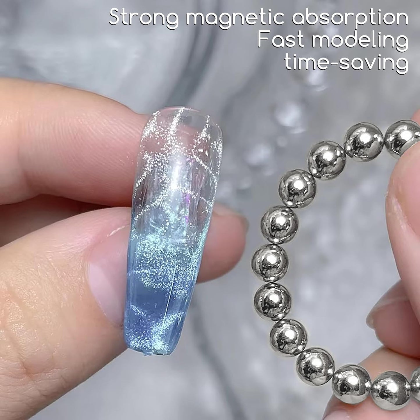 24 Pcs Cat Eye Magnet for Nails + 3 Y-Shaped Metal Brackets for Heart Cat Eye Effect Cylindrical Nail Magnet Magnetic Beads Magnet Double Ended Flower Magnet Stick for Cat Eye Nail Polish-Velvo Beauty