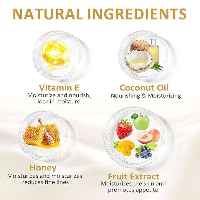 DMSKY Bee Lip Balm Honey Pot 12 PCS, Propolis Lip Mask Overnight, Moisturizing Hydrating Lip Sleeping Mask Prevention Dry and Cracked, Reduce Lip Lines-Velvo Beauty