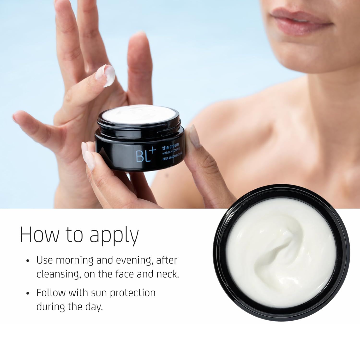 Blue Lagoon - BL+ The Cream Whipped Facial Moisturizer | Sustainable, Bioactive Luxury Skincare (Mini, 0.5 oz | 15 ml)-Velvo Beauty