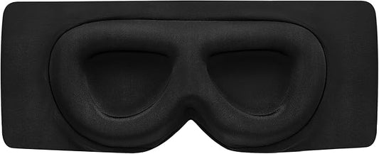 Sleep Mask ALASKA BEAR Wraparound Cool for Sensitive Sleeper Side or Back, Women and Men, Adjustable Headband Eye Mask and Earmuff Blindfold for Full Blackout, Upgraded w/o Buckles-Velvo Beauty