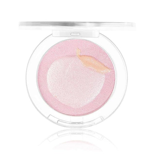Glitter Highlighter Highlight Makeup, Fruit Glitter Face Illuminator Highlighter, Diamond Sparkly Highlighter Iluminadores Illuminator Make Up for Face Body Cheek (#01 Peach)-Velvo Beauty