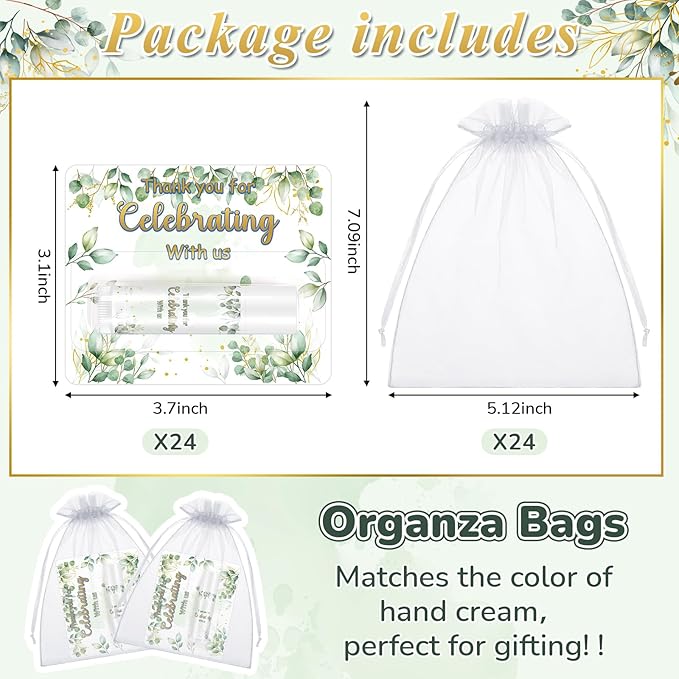 24 Set Thank You Gift Lip Balm Bulk Baby Shower Party Gifts Favors Lip Balms for Guests Bridal Shower Favor Girls Boys Gender Reveal Favors Souvenirs Party Supplies Thank You Gifts for Wedding-Velvo Beauty