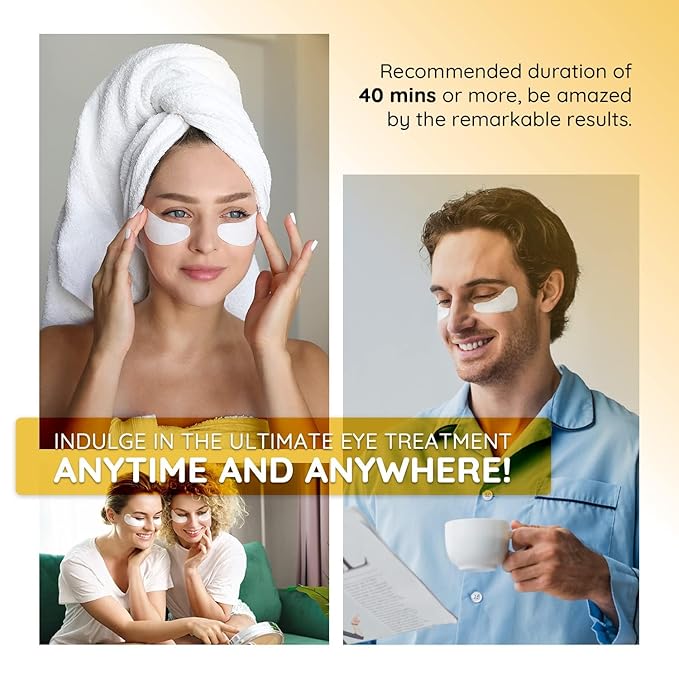 Enaskin Naturals Under Eye Patches for Dark Circles: Premium Gels Pads - Reduce Eye Bags, Wrinkles & Puffy - Skin Treatment Advanced Mask - Anti Aging & Face Moisturizer For Women, 10 Pairs (Black)-Velvo Beauty