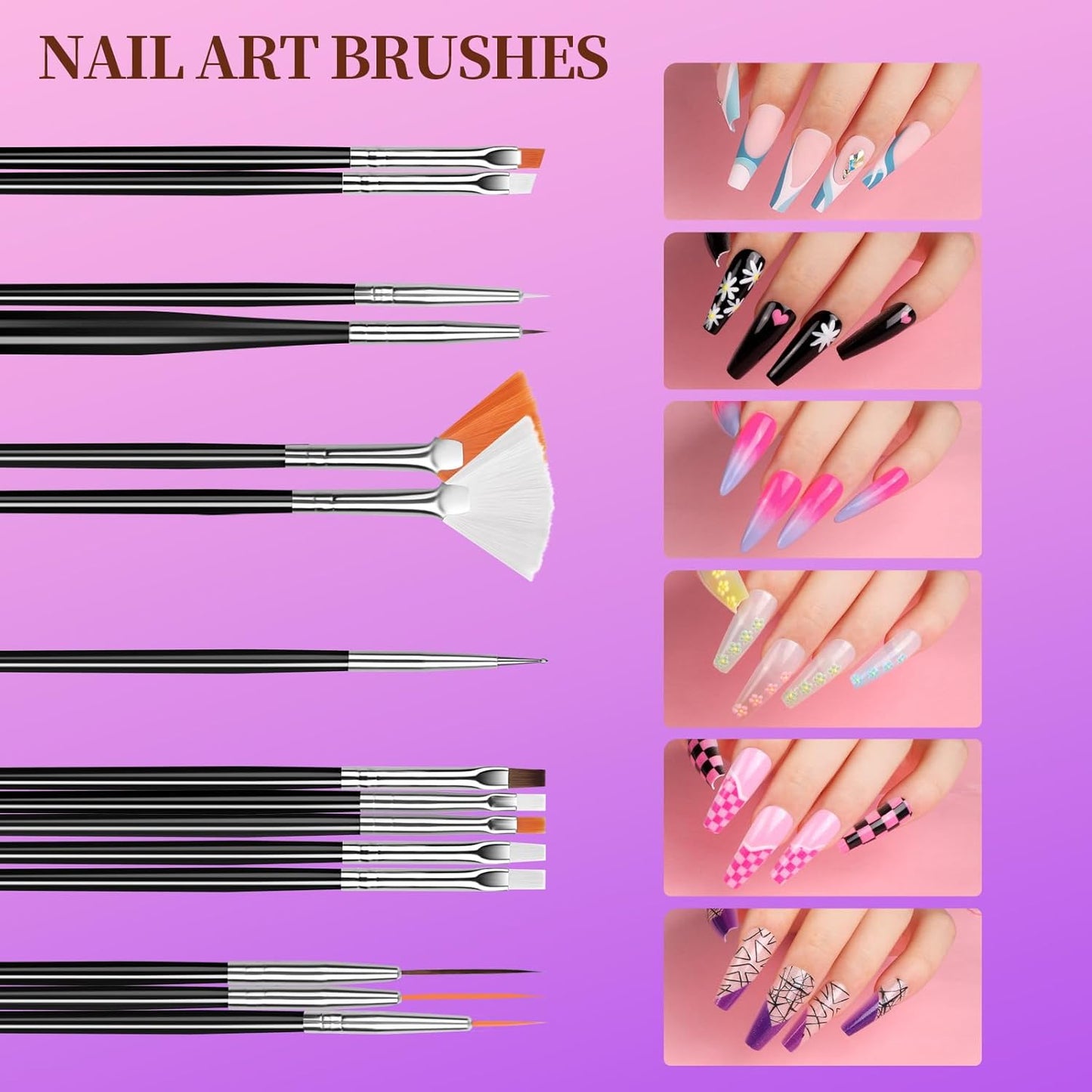 Teenitor Nail Art Kit, Nail Design Kit, Nail Art Tools with Nail Art Brushes Set, Nail Dotting Tools, Nail Rhinestones, Nail Stickers, Nail Art Tapes, Nail Art Foil-Velvo Beauty