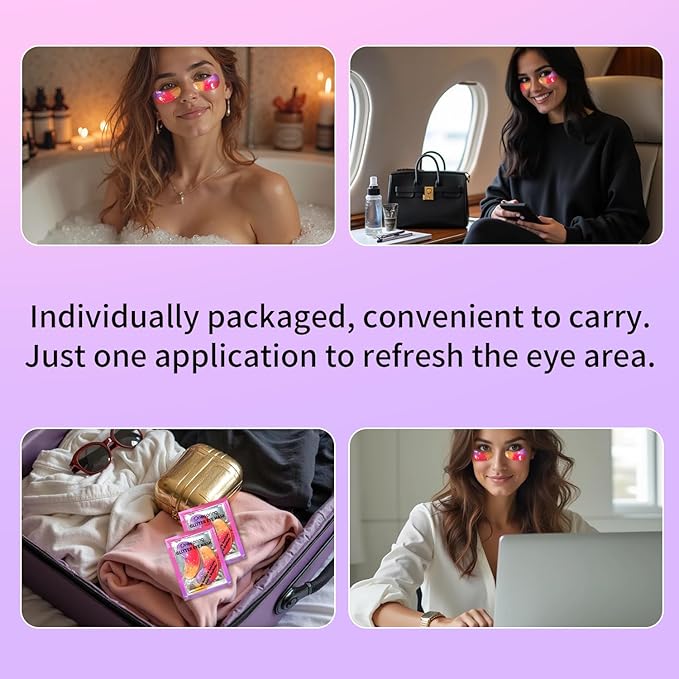 Eye Masks (24 Pairs) - Gift for Her - Under Eye Patches for Dark Circles, Puffiness, Wrinkles, Soothing & Hydrating, Skincare Eye Gel Pads, Beauty Essential for Women, Bridesmaid Gifts-Velvo Beauty