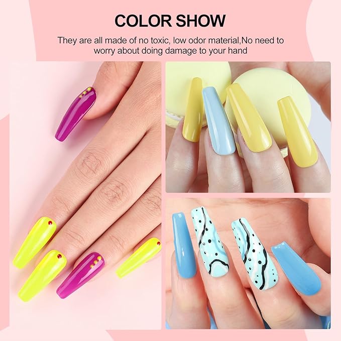 53PCS Gel Nail Polish Kit with U V light and Drill Starter Kit, 35 Colors Gel Polish Set 5pcs Top Base Coat Spring Summer Neutral Colors Professional Nail Lamp Gel Manicure Kit Gifts for Women-Velvo Beauty