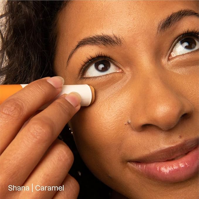 ATTITUDE Oceanly Light Coverage Under Eye Concealer Stick, Titanium Dioxide-Free, EWG Verified, Plastic-Free, Vegan & Cruelty-free Makeup, Caramel, 0.2 Ounces-Velvo Beauty