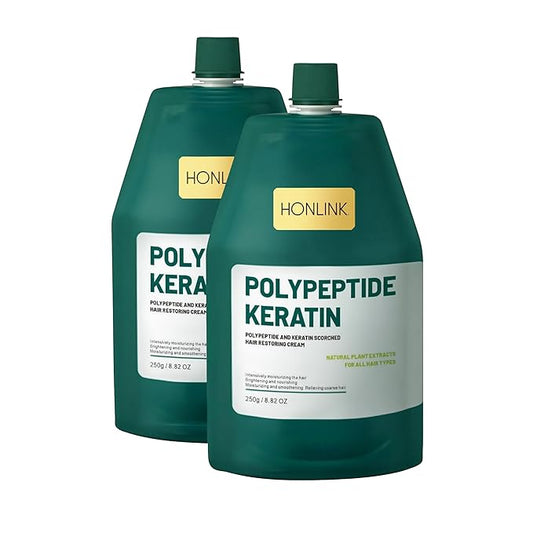 Peptide keratin hair conditioner, hair nourishing mask 2pcs,Deep Conditioning Hair Mask,Hair Treatment for Lasting Shine and Smoothness for Dry Damaged Hair-Velvo Beauty