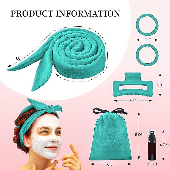 Heatless Curling Rod Headband, Upgraded 60" Extra Long Heatless Curls Headband Soft Hair Curlers to Sleep In Hair Rollers No Heat Curls (Green)-Velvo Beauty