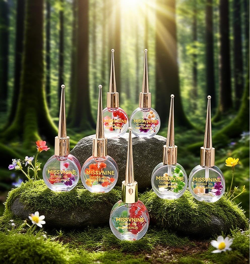 Vitamin E Enriched Cuticle Oil 6 Pack - Prevent Hangnails & Strengthen Nails with Sweet Almond + Jojoba Oils - Anti-Fray Nail Treatment for Dry Hands, Manicure Kit for Healthy Cuticles-Velvo Beauty