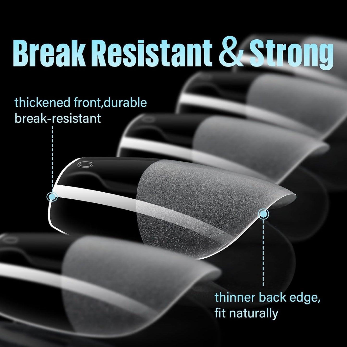 TOMICCA Extra Short Coffin Nail Tips, 240Pcs Half Matte Press on Full Cover Acrylic Nails, 12 Sizes Pre -Shape Soft Acrylic Fake Nail Tips for Nail Extension Art Home DIY Nail Salon-Velvo Beauty