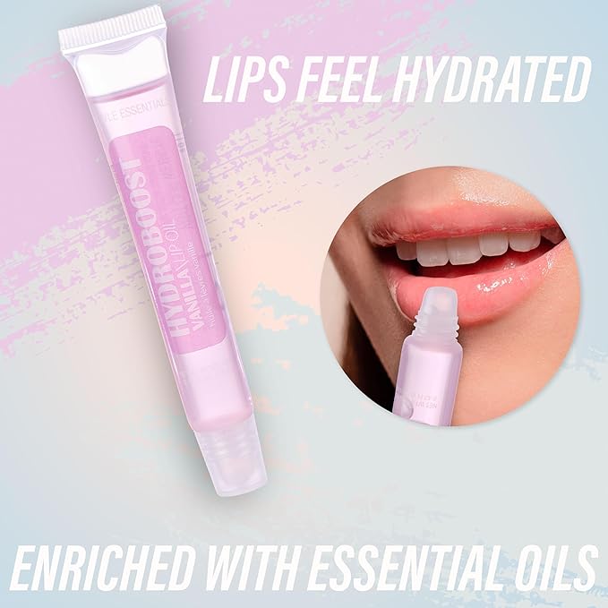 Expressions 12pc Lip Oil Set - Flavored Lip Oils Value Pack, Hydrating Lip Oils w/Squeeze Tube Application, Moisturizing Lip Oil Collection for Everyday Lip Care and Lip Repair (HYDROBOOST)-Velvo Beauty