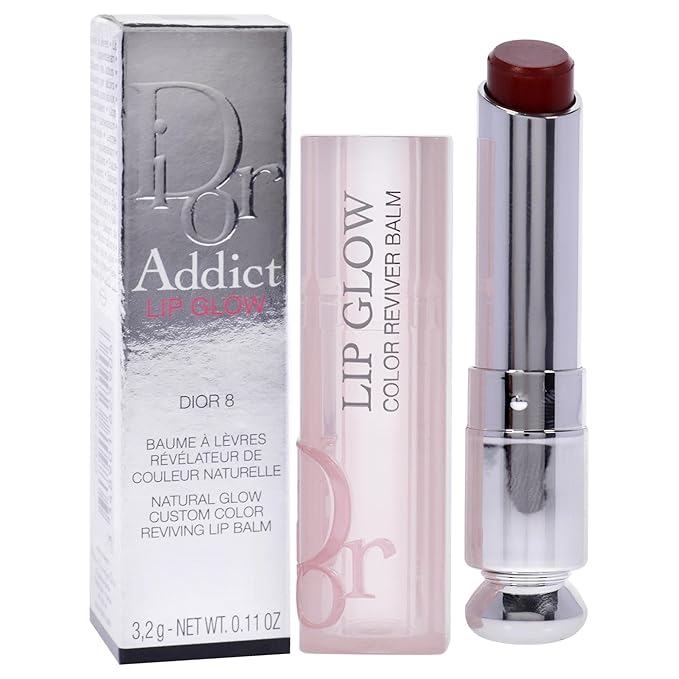 Dior Addict Lip Glow - 8 Dior by Christian Dior for Women - 0.11 oz Lip Balm-Velvo Beauty