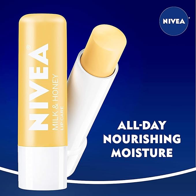 Nivea Milk and Honey Lip Care 0.17 Ounces (Pack of 3-Velvo Beauty