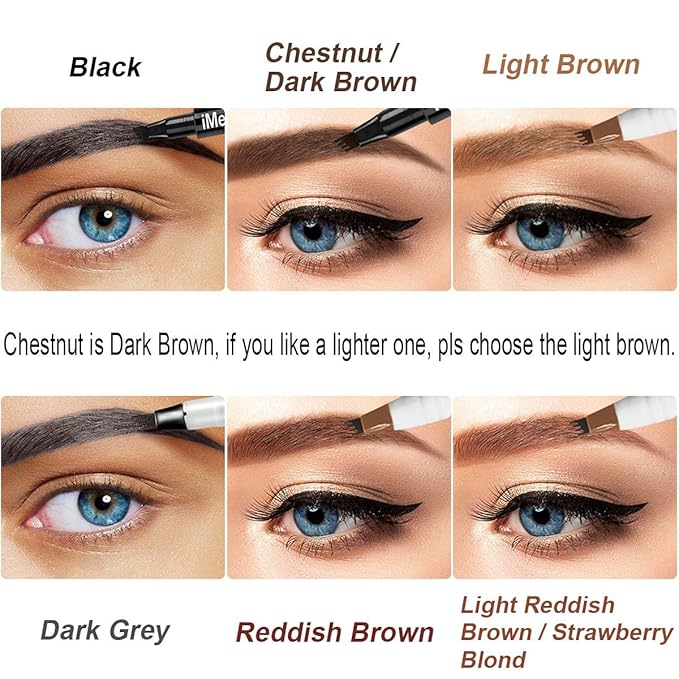 iMethod Eyebrow Pen - iMethod Eyebrow Pencil with a Micro-Fork Tip Applicator Creates Natural Looking Brows Effortlessly and Stays on All Day, Reddish Brown-Velvo Beauty