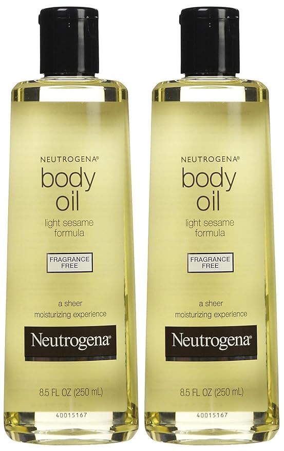 Neutrogena Body Oil, Fragrance Free, 8.5 Fl Oz (Pack of 2)-Velvo Beauty