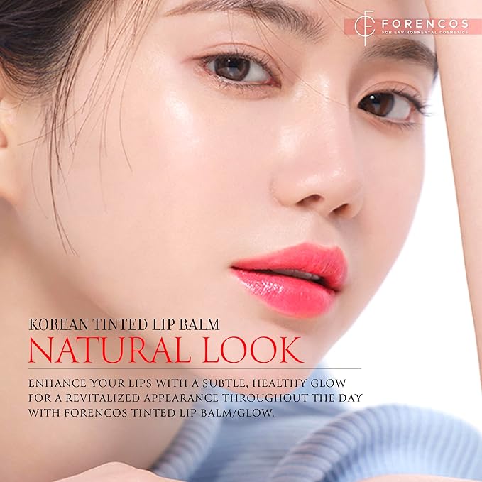 Tinted Lip Balm Hydrating 0.11oz, Glow Pink Shade, Glossy High Pigmentation, Sheer and Smooth, Mositurizing, Natural Color (Red Scarlet)-Velvo Beauty