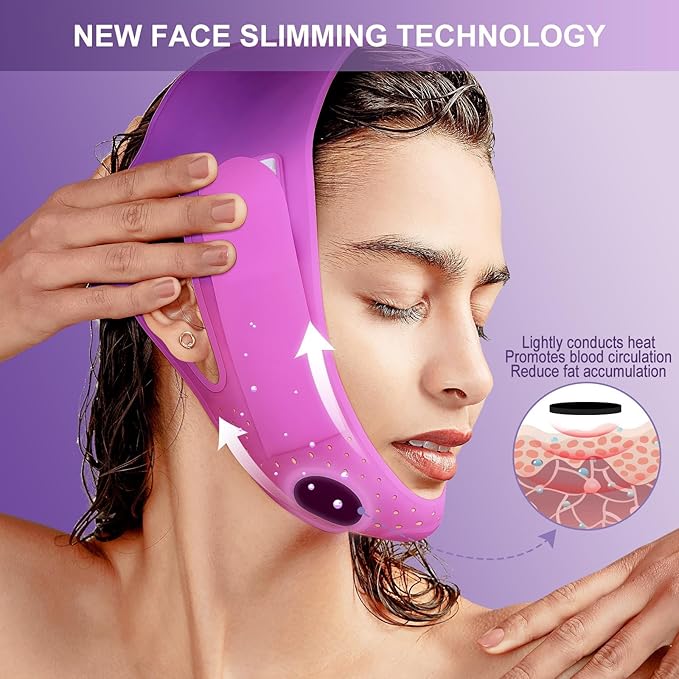 V-Line Mask Chin Up Mask V Shaped Face Mask Chin strap, Soft Silicone Chin Strap V Line Lifting Mask for Women,Jaw Exerciser-Velvo Beauty