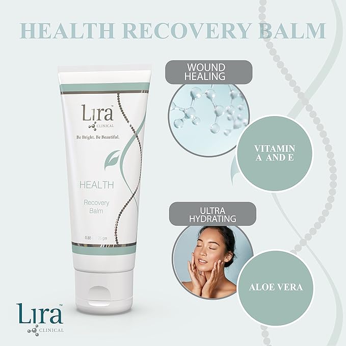 Lira Clinical HEALTH Recovery Balm - Post-treatment Ultra-hydrating Balm - with Aloe Vera, Vitamin A & E - for Normal, Sensitive, Dry Skin - 1 fl oz-Velvo Beauty