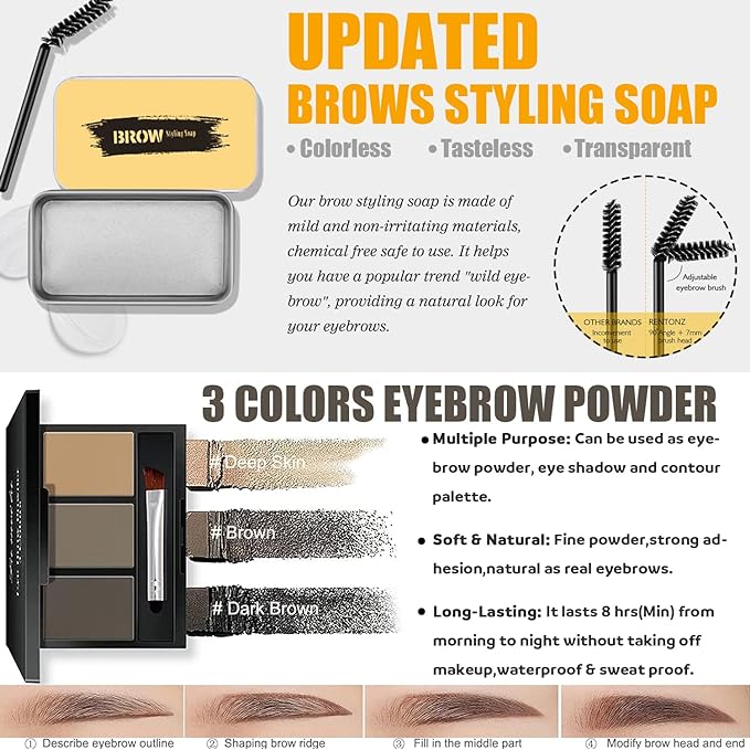 All in One Makeup Kit,Includes Naked Eyeshadow,Liquid Foundation,CC Cream,Lipstick Set,Mascara,Makeup Brush,Makeup Sponge,Eyebrow Powder,Eyebrow Soap,Eyeliner Stamp, Primer,Contour Stick,Cosmetic Bag-Velvo Beauty