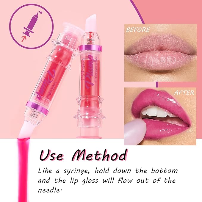 Lip Plumper Gloss Booster 3 Colors Set,Natural Pout Lip Plumping Oil and Lip Care Serum Enhancer Lifter Gloss for Fuller Moisturizing Hydrating&Reduce Fine Lines Nourishing Lips Mask Makeup-Velvo Beauty