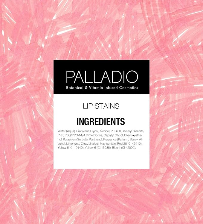 Palladio Lip Stain, Hydrating and Waterproof Formula, Matte Color Look, Longlasting All Day Wear Lip Color, Smudge Proof Natural Finish, Precise Chisel Tip Marker, Berry-Velvo Beauty