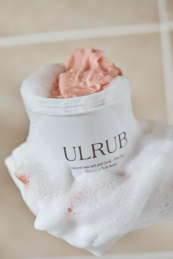 ULRUB Body Scrub 460g Perfumed Scrub Dark Spots Intimate Areas Knees Arms Dead Skin Cells Elbows Heels CICA Extract Placenta Vitamin C Body Smoother Gift CHURACOS Japan For Women ULRUB ulrub-Velvo Beauty