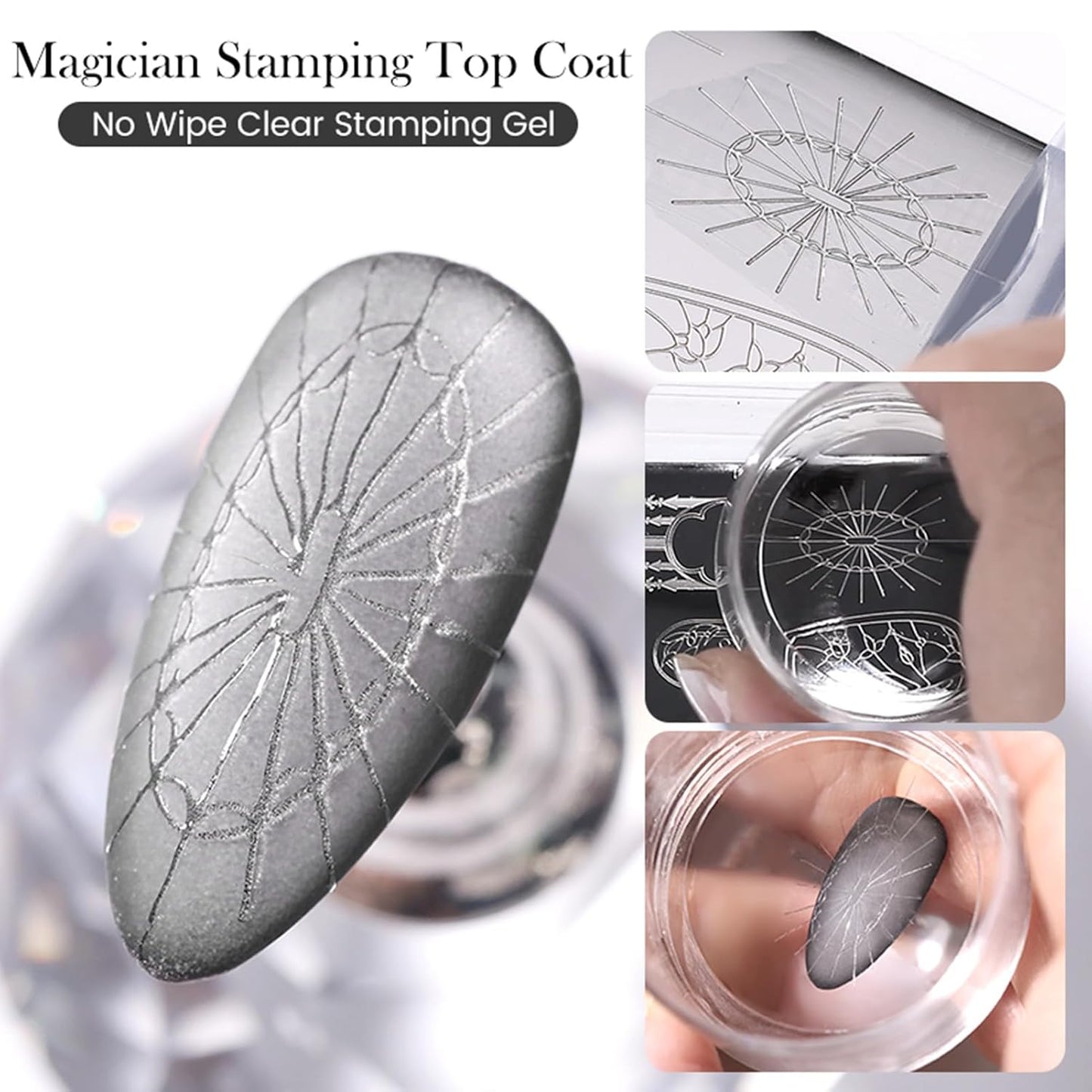 Born Pretty Magician Stamping Top Gel, Nail Stamping Gel Polish, Nail Art Stamping Gel, Nail Stamp for Nail Art Design-Velvo Beauty