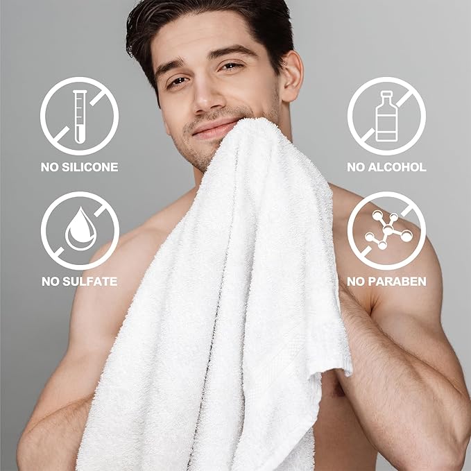 Gift Baskets for Men Body Wash Set Body & Earth Leathers Mens Bath Set with Body Lotion, Face Wash, Shower Gel, Bubble Bath, Loofah & More, Birthday Gifts for Men,regalos para hombre,Christmas Gifts-Velvo Beauty