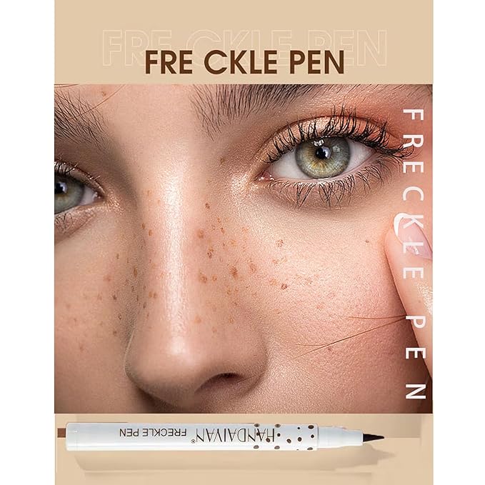 Freckle Pen 4 Colors, Natural Lifelike Freckle Makeup Pen Magic Freckle Color,Waterproof Longlasting Soft Dot Sopt Pen,for Natural Effortless Sunkissed Makeup-Velvo Beauty