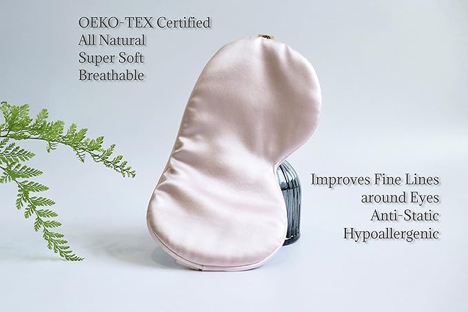 Silk Eye Mask for Sleeping (Rose Water)-Velvo Beauty