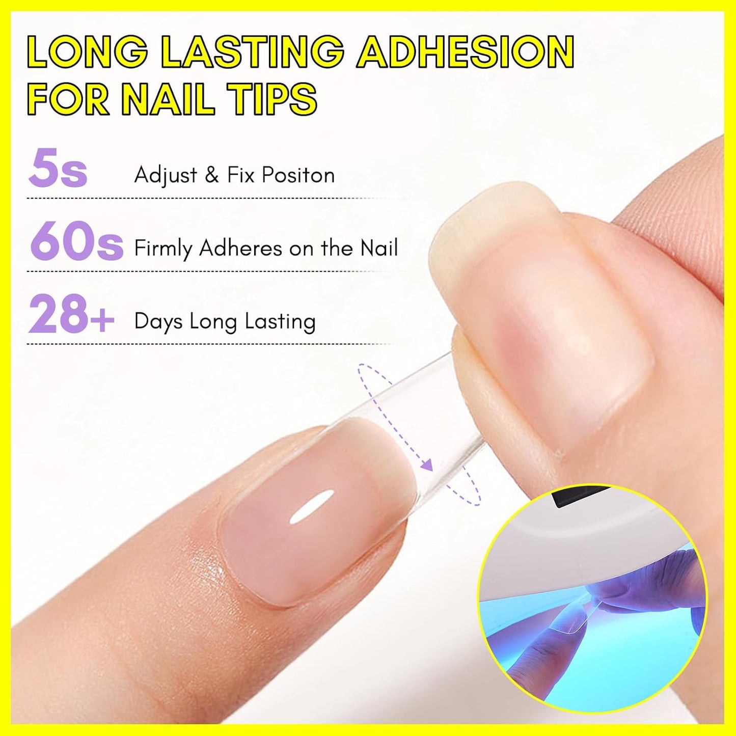 Makartt Gel Nail Glue: 3 in 1 Nail Glue Acrylic Nails Extension Super Strong Adhesive Bond Long Lasting Brush on Glues for Tips, Base Coat & Slip Solution, & Stick Rhinestone, Curing Needed, 2pcs 15ml-Velvo Beauty
