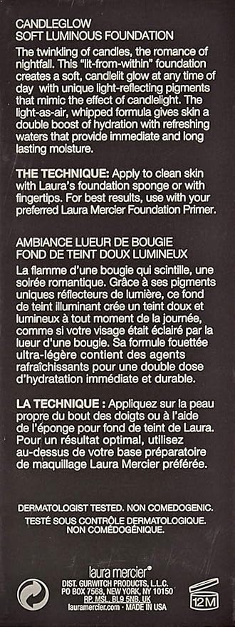 Laura Mercier Candleglow Soft Luminous Foundation for WoMen, Nutmeg, 1 Ounce-Velvo Beauty