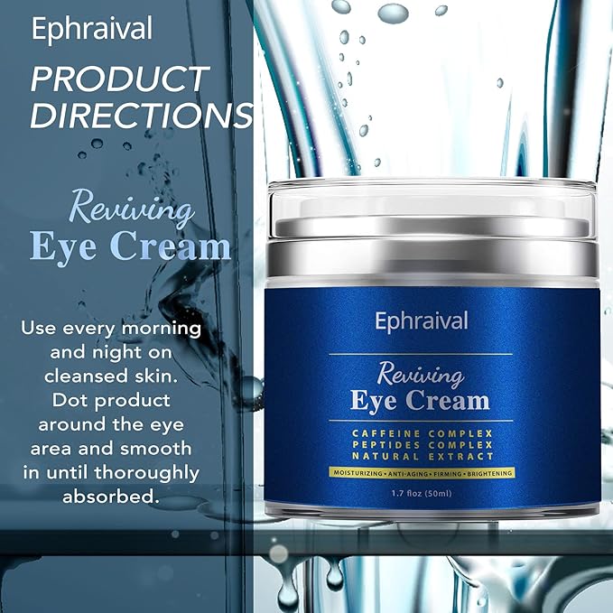 Men's Eye Cream, Eye Cream for Dark Circles and Puffiness, Anti-aging Caffeine Eye Cream for Men, Brightens, Reduces Puffiness, Dark Circles, and Fine Lines, Eye Treatment for Men Women-Velvo Beauty