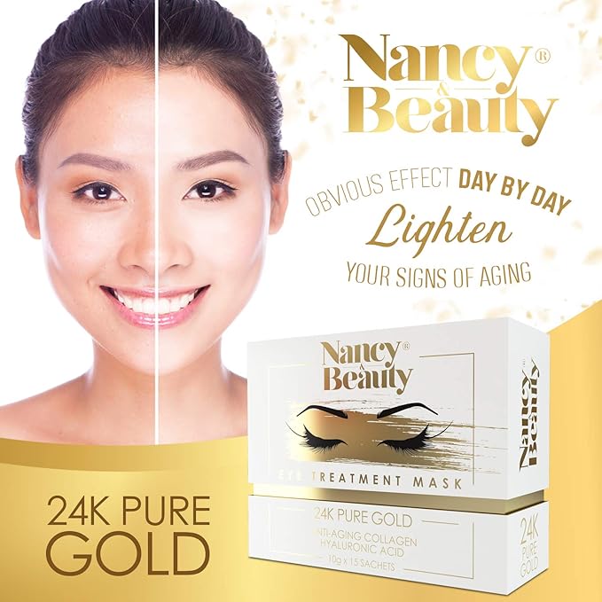 Under Eye Patches - 24K Gold Under Eye Mask, Dark Circles Under Eye Treatment Mask, Anti-Wrinkle Under Eye Bag Treatment for Puffy Eyes, Collagen Patch & Eye Mask Skincare, Under Eye Gel Pads 20 Pairs-Velvo Beauty