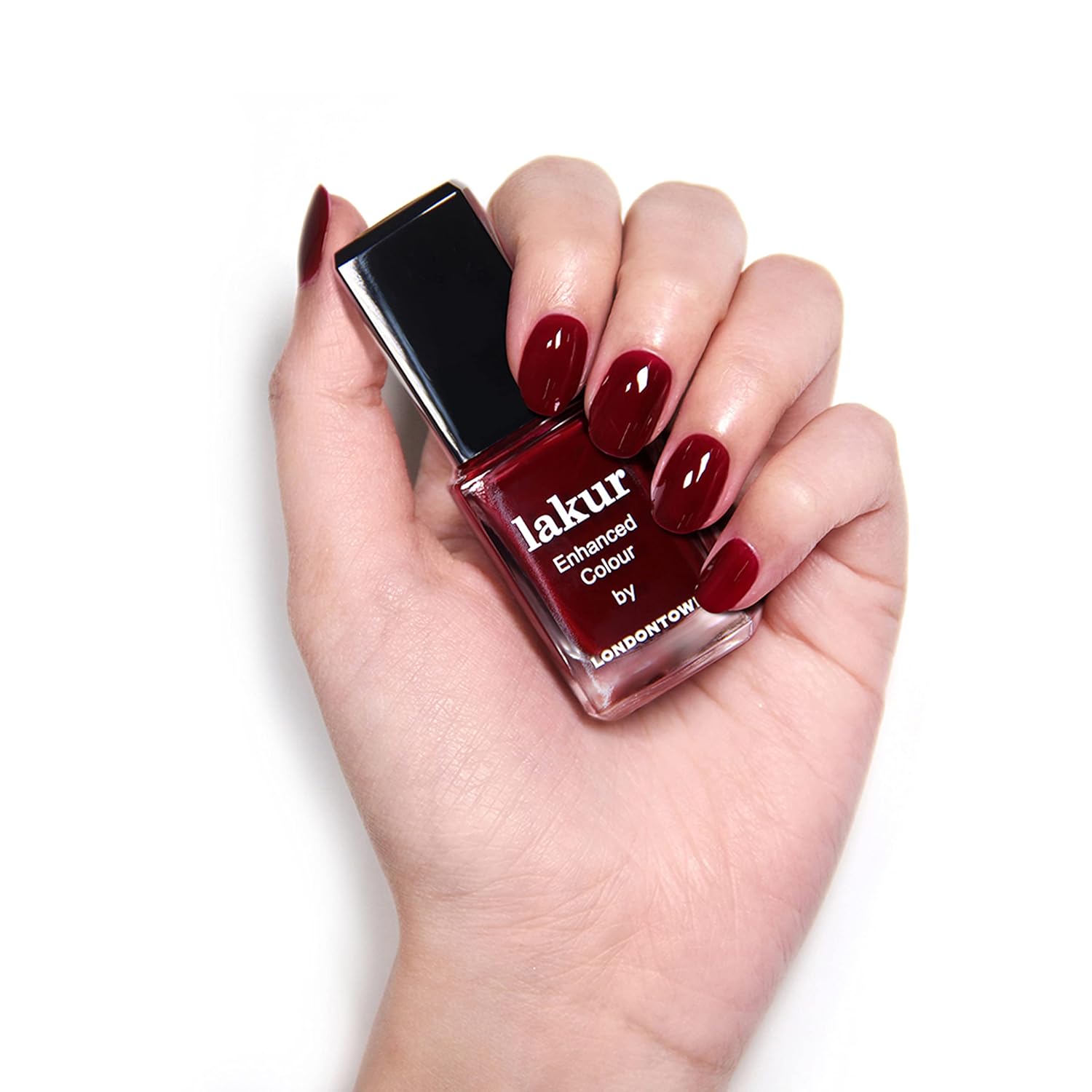 LONDONTOWN Lakur Nail Polish Lady Luck Dark Red-Velvo Beauty