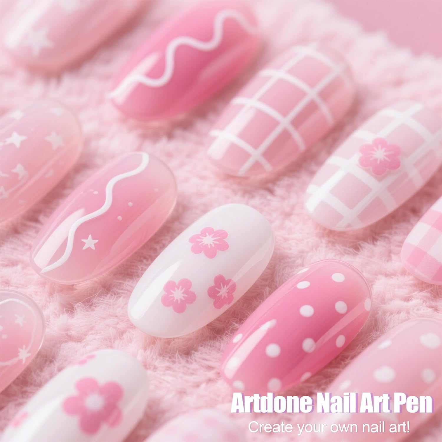 Artdone 28pcs Nail Art Brushes, Nail Art Tool Set, Dotting Tools, Dust Brush,Striping Brushes for Long Lines, Drawing Pen For Gel Polish Design supply-Velvo Beauty