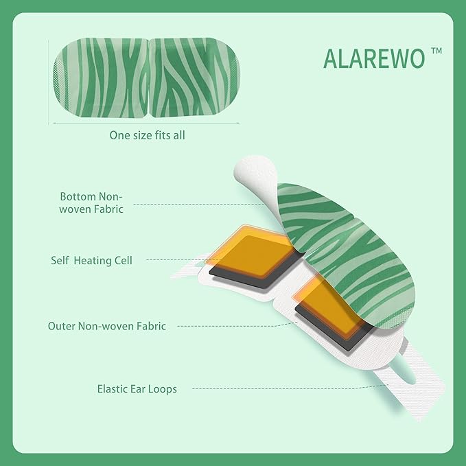 45 Packs Steam Eye Mask Self Heating Moist Eye Compress Disposable SPA Warm Eye Mask for Dry Eyes, Eye Fatigue, Stress Relief, Soothing Headache Travel Trouble Sleeping (Unscented)-Velvo Beauty