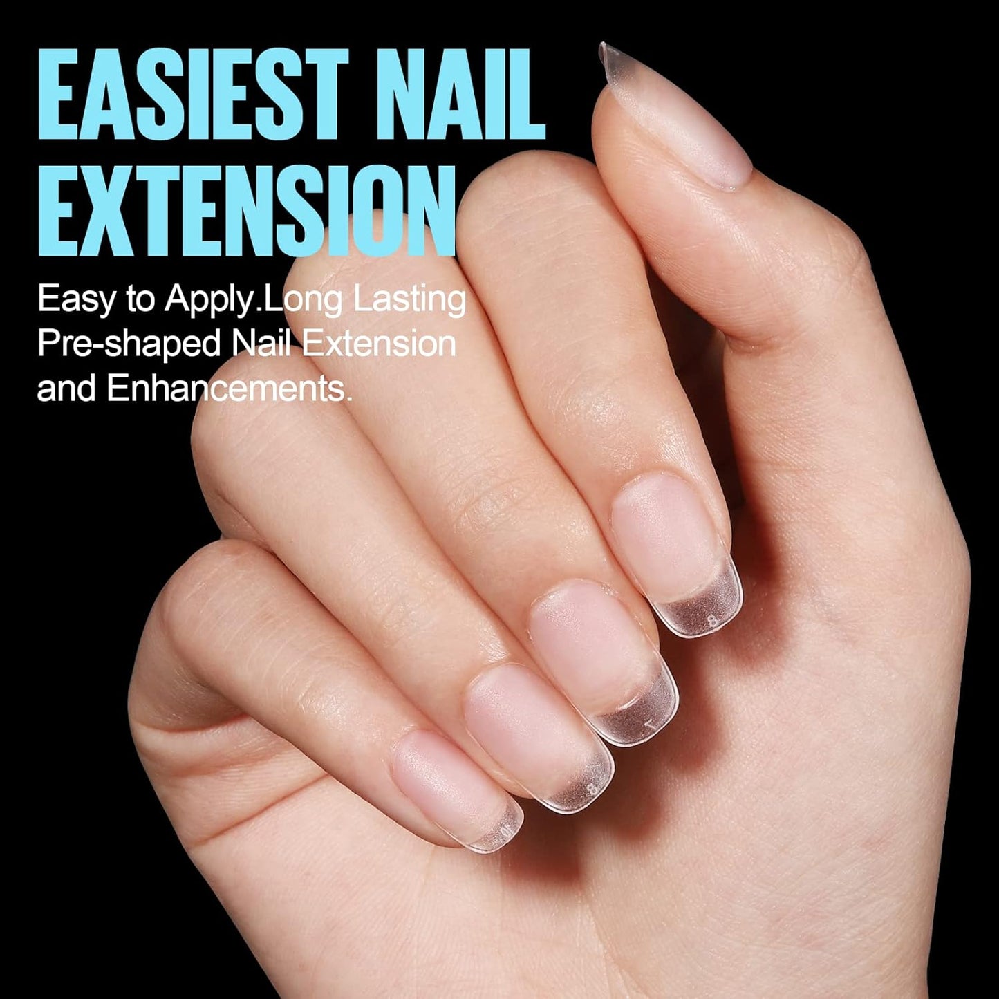 TOMICCA Oval Nail Tips - 15 Size Full Matte Gel Tips, 360PCS Pre-shaped No Need Nail Files and Base Coat Full Cover Nail Tips for Nail Extensions-Velvo Beauty